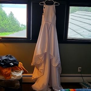 Never worn high low wedding dress